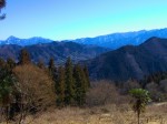 福寿草園へ下る・・・武甲山と熊倉山を展望