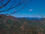 伊豆ヶ岳からの展望・・・枝が邪魔してますが冠雪した甲信越の山々が見えます