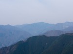 鷹ノ巣山（左）、雲取山、芋木ノドッケ（右）＠川苔山