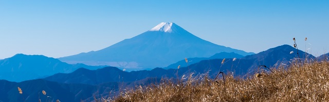 富士山＠日陰名栗山手前・・・麓付近まで見えますね