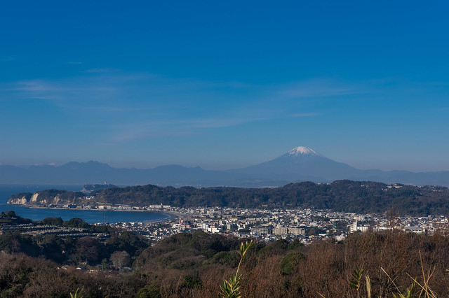 富士山・江の島・由比ヶ浜＠パノラマ台