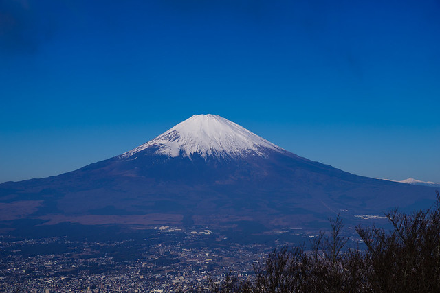 金時山より仰ぐ富士山