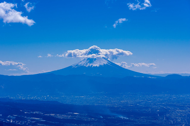 富士山の雲がすごい