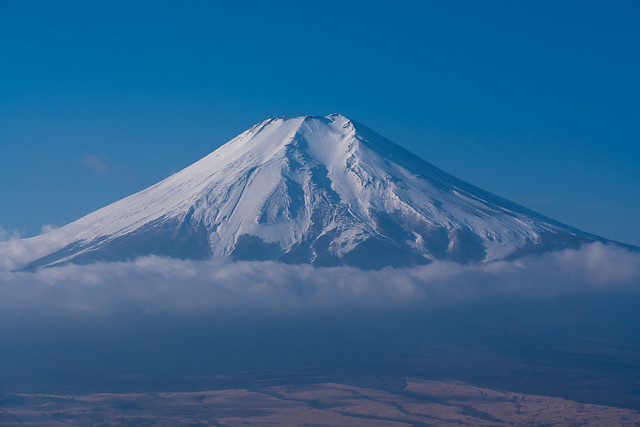 富士山をズーム＠高座山