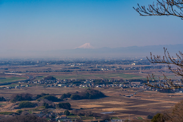 微かに富士山＠三毳神社