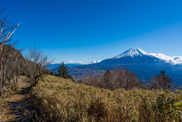 富士山＠タカデッキへの稜線