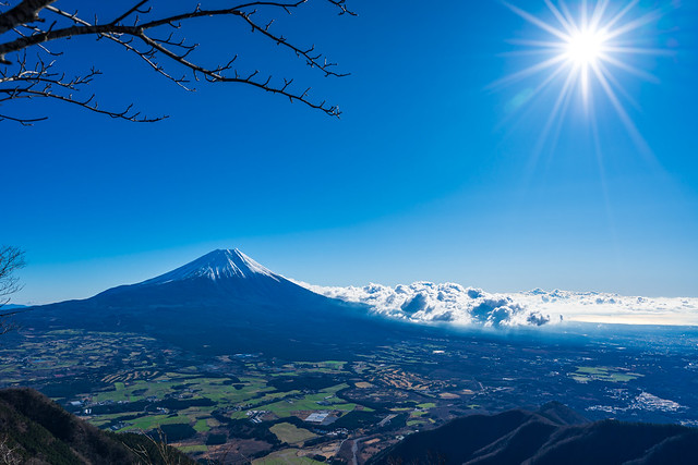 右側に駿河湾＠富士山展望台