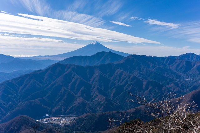 高々と富士山＠滝子山