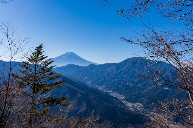 富士山と御正体山＠鳥ノ胸山