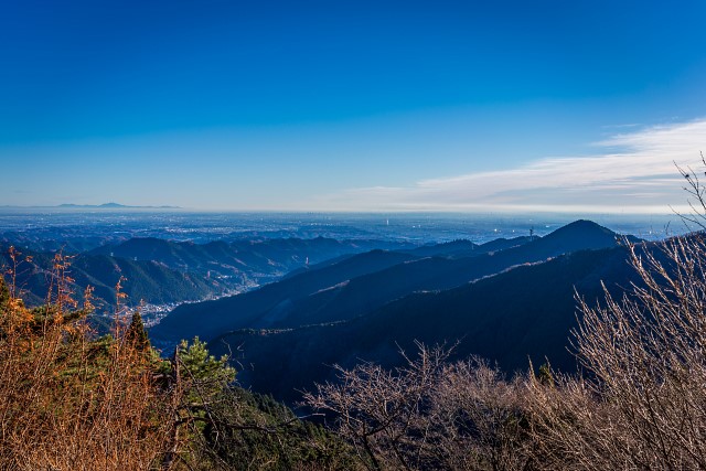 御岳山駅展望台からの眺め