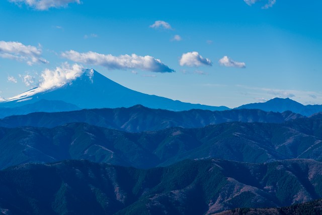 富士山、権現山、三ツ垰山＠大岳山