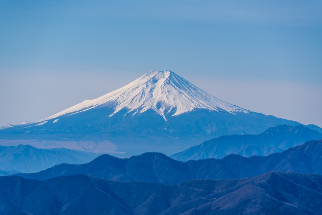 綺麗な裾野の富士山
