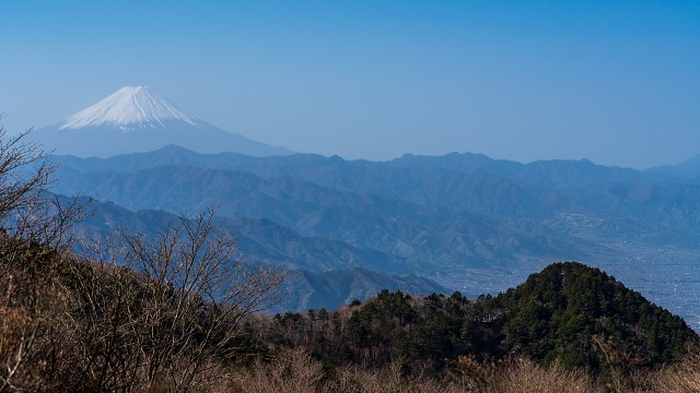 富士山と鈴庫山