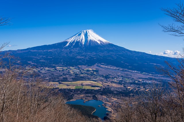 富士山と田貫湖＠長者ヶ岳