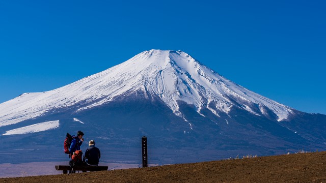 デッカイ富士のお出迎え＠大平山