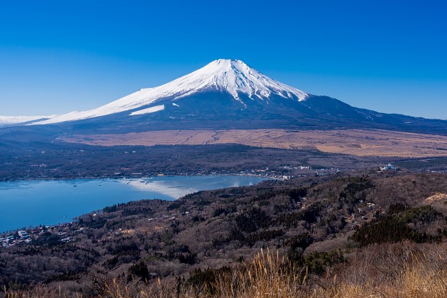 富士山と山中湖＠大平山