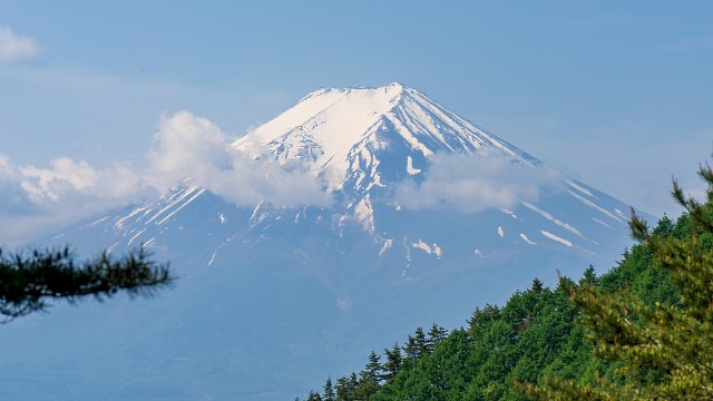 富士山クローズアップ＠股のぞき