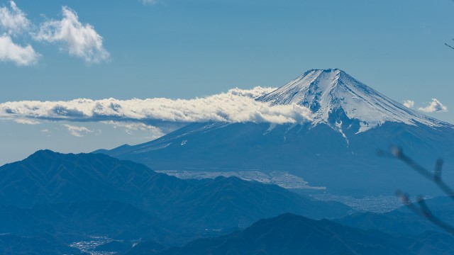 富士山と鹿留山＠三頭山