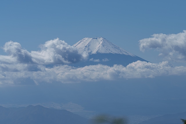 富士山をクローズアップ＠三頭山