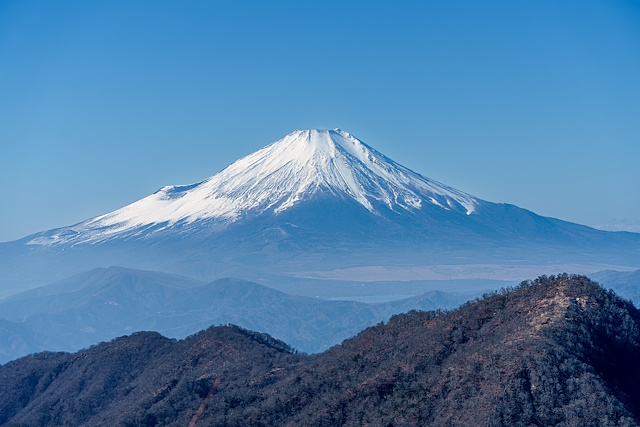 富士山と檜洞丸＠蛭ヶ岳