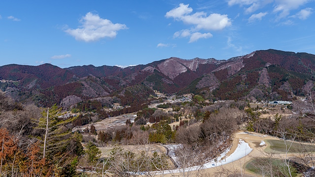 能岳直下から眺める笹尾根の山々