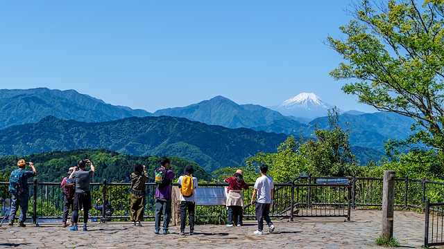 富士山よく見える＠高尾山展望台