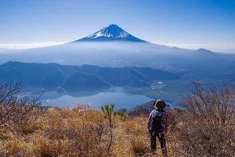 西湖と富士山＠雪頭ヶ岳