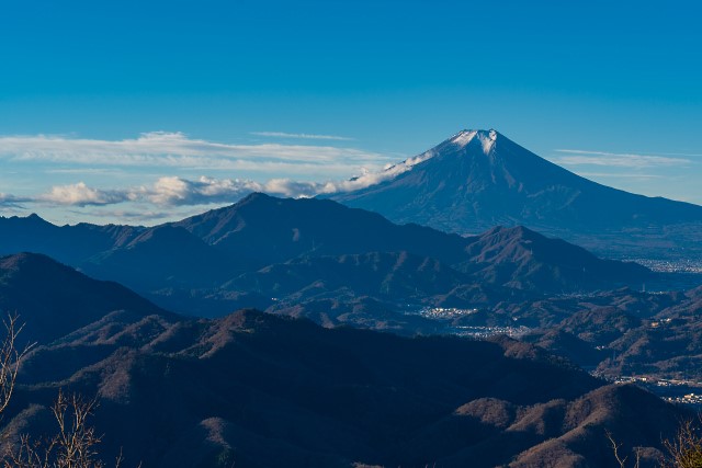 百蔵山から仰ぐ富士山