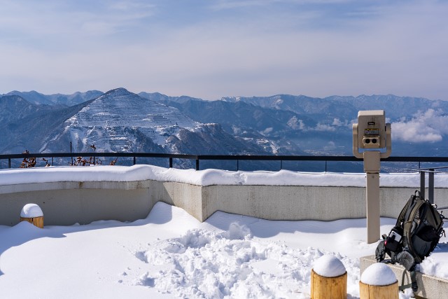 雪の降った奥武蔵＠丸山展望台